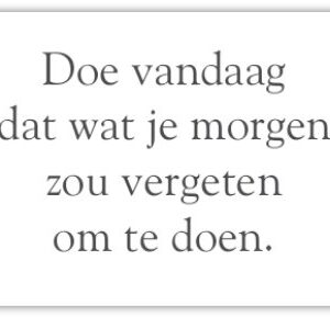 Doe vandaag