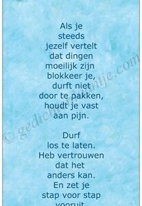 Stap voor stap vooruit